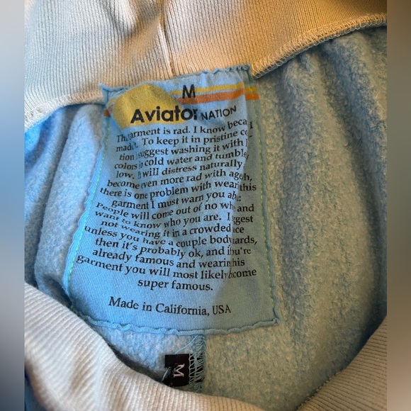 Aviator Nation Rainbow Rib Sweatpants - Picture 4 of 4